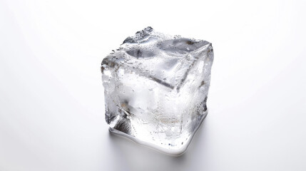 Obraz premium ice cubes isolated on white