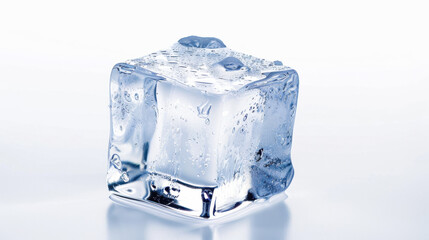 Obraz premium ice cubes isolated on white