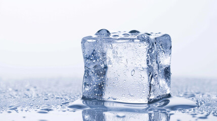 ice cubes isolated on white