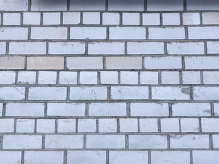 Brick wall, building brick wall background, white brick pattern