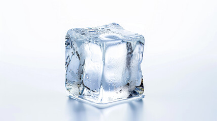 ice cubes isolated on white