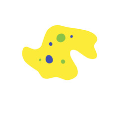 flat style amoeba cell