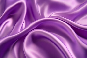 Fototapeta premium Flowing purple silk fabric, soft texture and lighting. AI generated