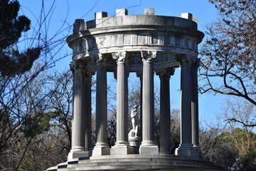 Small temple in Madrid park
