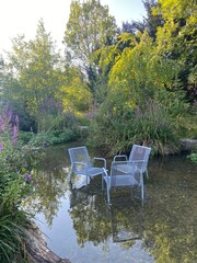 Chair in water 