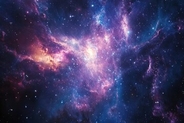 Fototapeta premium Captivating imagery of the small magellanic cloud galaxy showcasing cosmic beauty and deep space wonders for astronomy enthusiasts and stargazers in breathtaking views