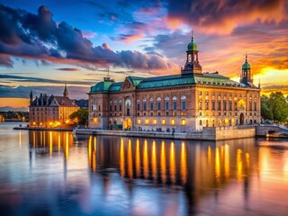 Stockholm Nationalmuseum: Majestic Cityscape & Architectural Landscape