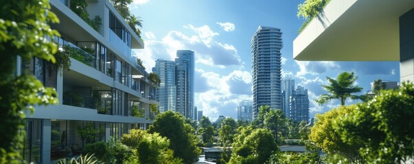 Obraz premium Digital technology transforming real estate management for efficient investment.