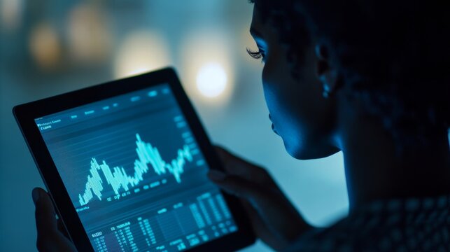 A High-Angle Shot of Focused Intensity on Market Trends