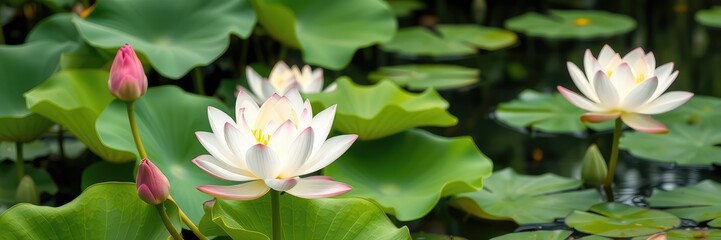 Fototapeta premium Blossom flower images, spring flowers in the garden, lotus images