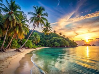 Stunning Thailand Beach Sunset: Idyllic Tropical Paradise