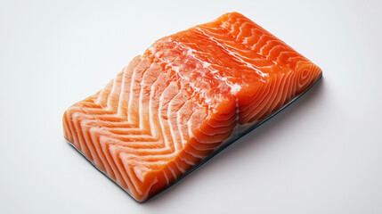 raw salmon steak