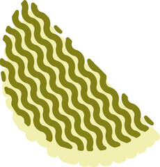 Abstract organic shape with wavy line patterns. Perfect for backgrounds, stickers, labels, frames, and modern graphic design projects. Scalable vector format for digital and print use.