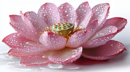 Fototapeta premium pink water lily