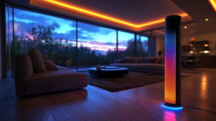 Low light smart speaker glow