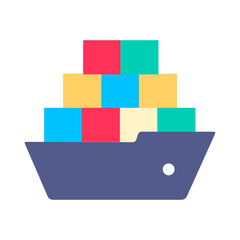 colorful paper boat