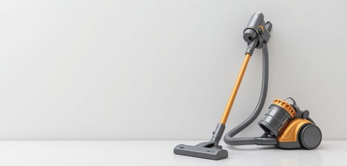 Vibrant Modern Vacuum Cleaner on a Light Background