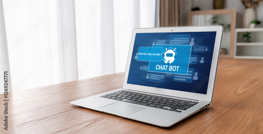 Poster chatbot software application for modish online business that automatically reply to customer questio