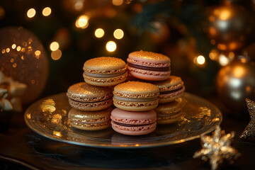 french macarons on a plate