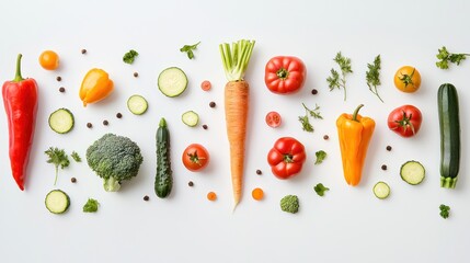 Fresh Organic Vegetables Display