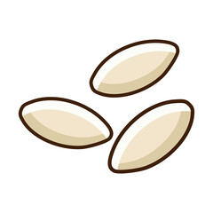 sesame seed nature plant flat color vector illustration template design