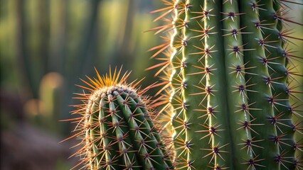 Naklejka premium cactus close up