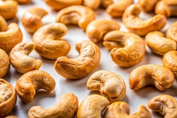 Surreal Floating Ripe Cashews: Aromatic & Delicious, High-Resolution Stock Photo