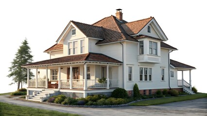 house isolated on white background
