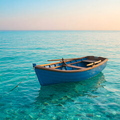 Fototapeta premium boat on the sea