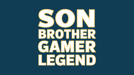 Obraz premium son brother gamer legend