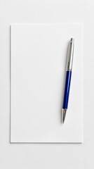 Blank document mockup on a clean white surface