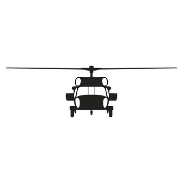 blackhawk helicopter silhouette black and white