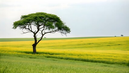 lonely tree in the field
