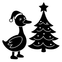 christmas card with santa claus