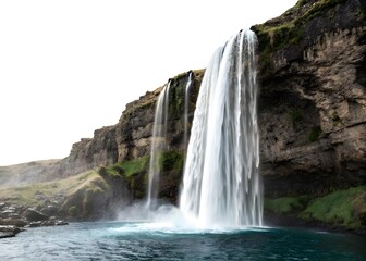 waterfall in the mountains