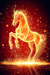 Soaring horse pattern