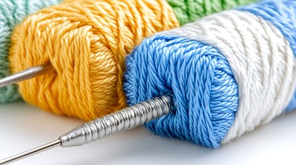 Close-up crochet hobbies