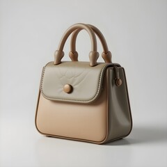 Hyper-Realistic 3D Handbag with Minimalist Design and Earthy Color Palette