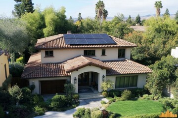 Solar Panel House Roof Real Estate, 
