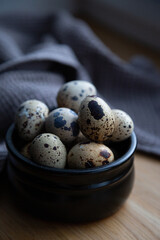 Obraz premium Quail eggs close up