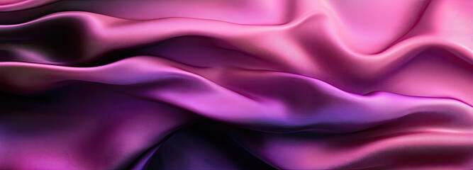 Obraz premium Stunning Draped Pink and Purple Silk Fabric Texture Background Image
