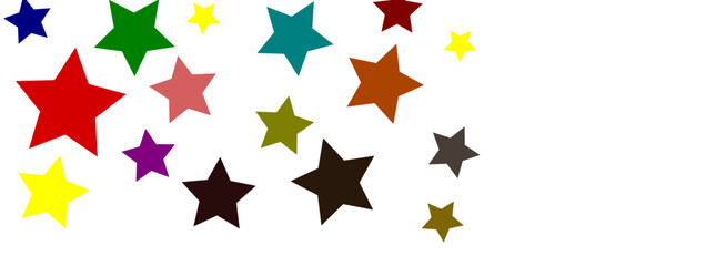 set of autumn stars leaves