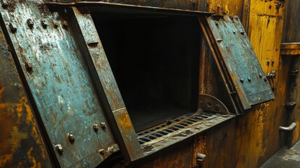 A Portal to Shadows: The Industrial Barrier's Gaze