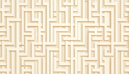Beige maze pattern background, abstract design