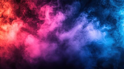 Abstract Colorful Smoke Swirling Design