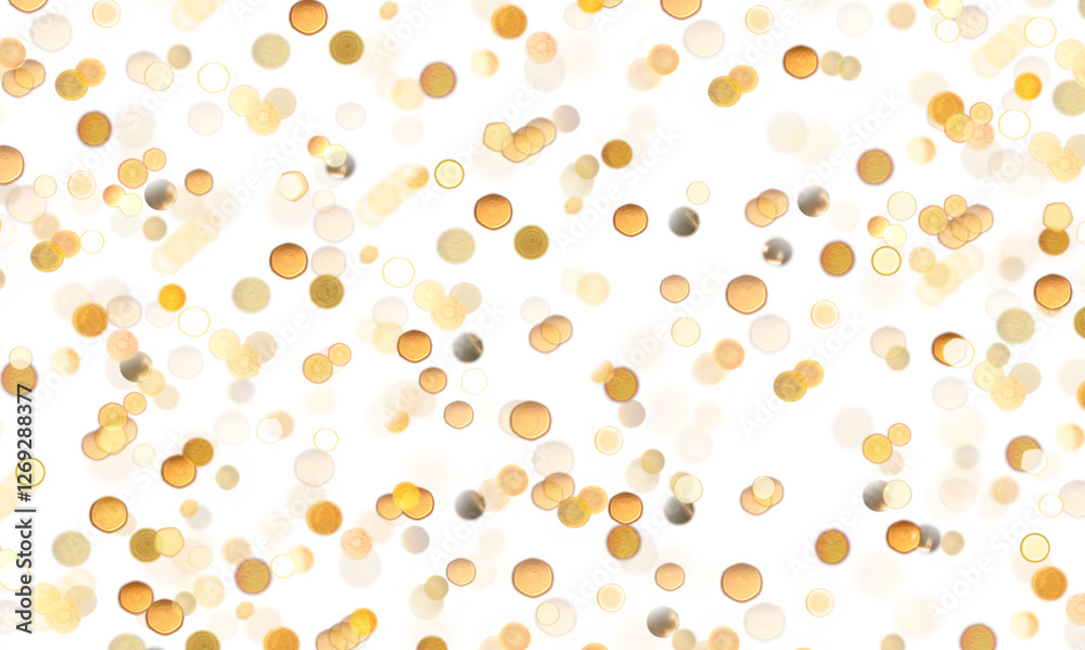Wall mural blurred bokeh colors light glowing on transparent background