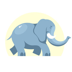 running elephant