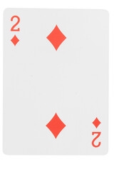 card gambling isolated on white background