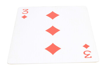 card gambling isolated on white background