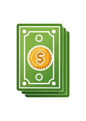 vector illustration of a dollar sign
